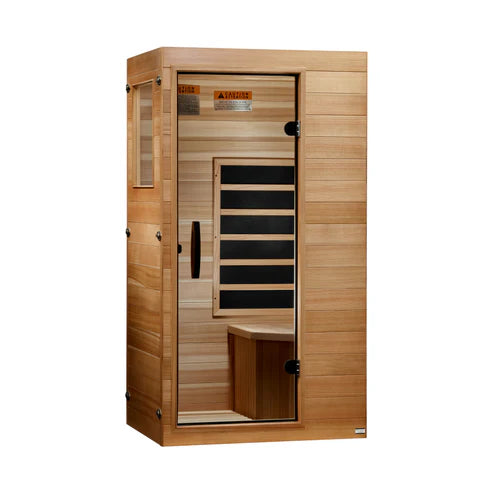 Golden Designs Dynamic Sicily 1-Person Low EMF FAR Infrared Sauna | DYN-1101-01 Elite