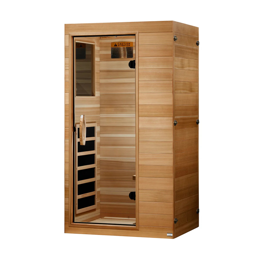 Golden Designs Dynamic Sicily 1-Person Low EMF FAR Infrared Sauna | DYN-1101-01 Elite