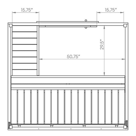 SaunaLife Model G2 Garden-Series Outdoor Home Sauna DIY Kit with LED Light System-Sauna-SaunaLife-Nordica Sauna