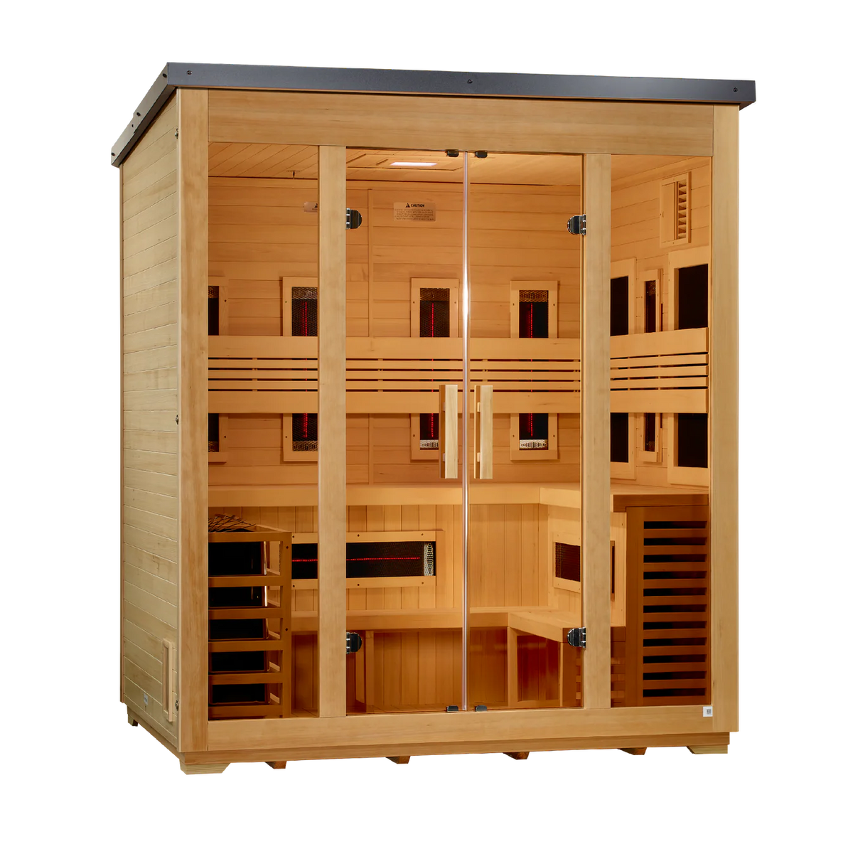 
Golden Designs Gargellen 5-Person Hybrid Outdoor Sauna | GDI-8025-01