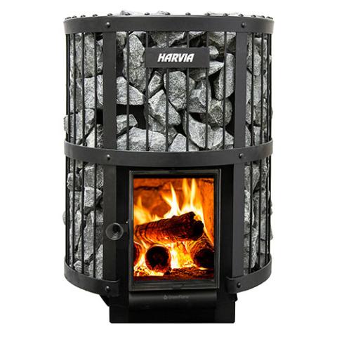 Harvia Legend 240 15.9kW GreenFlame Sauna Stove Package-Sauna Heater-Harvia-Stainless Steel-