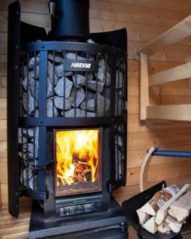 Harvia Legend 240 15.9kW GreenFlame Sauna Stove Package-Sauna Heater-Harvia-Stainless Steel-
