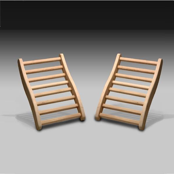 Golden Designs 2-Person Ergonomic Sauna Back Rest in Hemlock Wood-Sauna Accessories-Golden Designs-Nordica Sauna