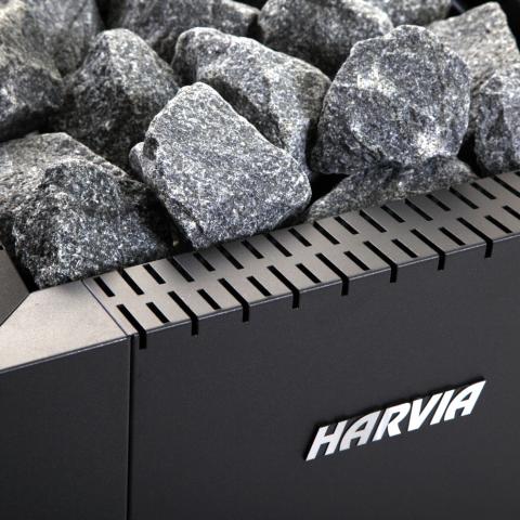 Harvia Linear 22 Wood Burning Sauna Heater Package-Sauna Heater-Harvia-Black-