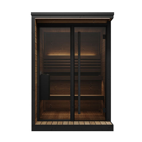 SaunaLife GL4 4-Person Outdoor Sauna Kit | Garden Luxury Series