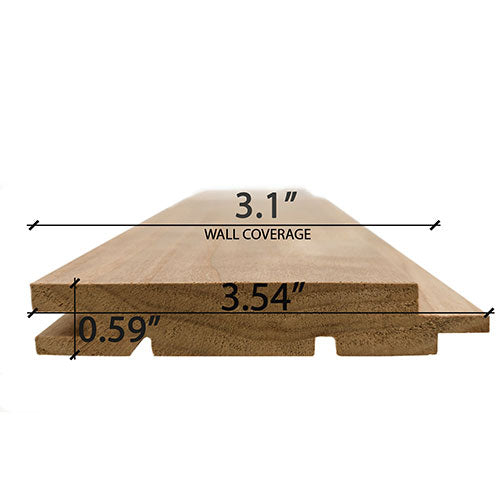 
Thermo-Aspen Sauna Wood T&G STS4 Wall Cladding 1x4" | WOOD665