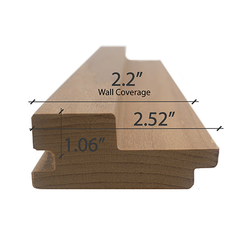 
Thermo-Aspen Sauna Wood T&G Wall Cladding 2x3" | WOOD666