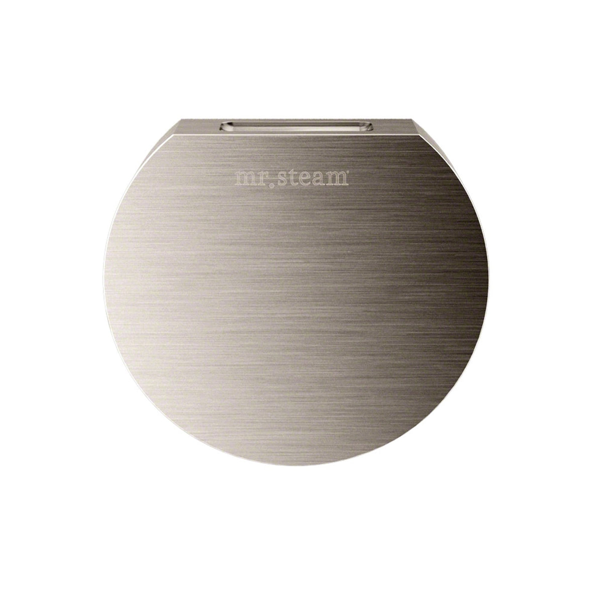 Mr. Steam Aroma Designer Round 3 in. Steam Head-Steam Head-Mr. Steam-Brushed Nickel-Nordica Sauna