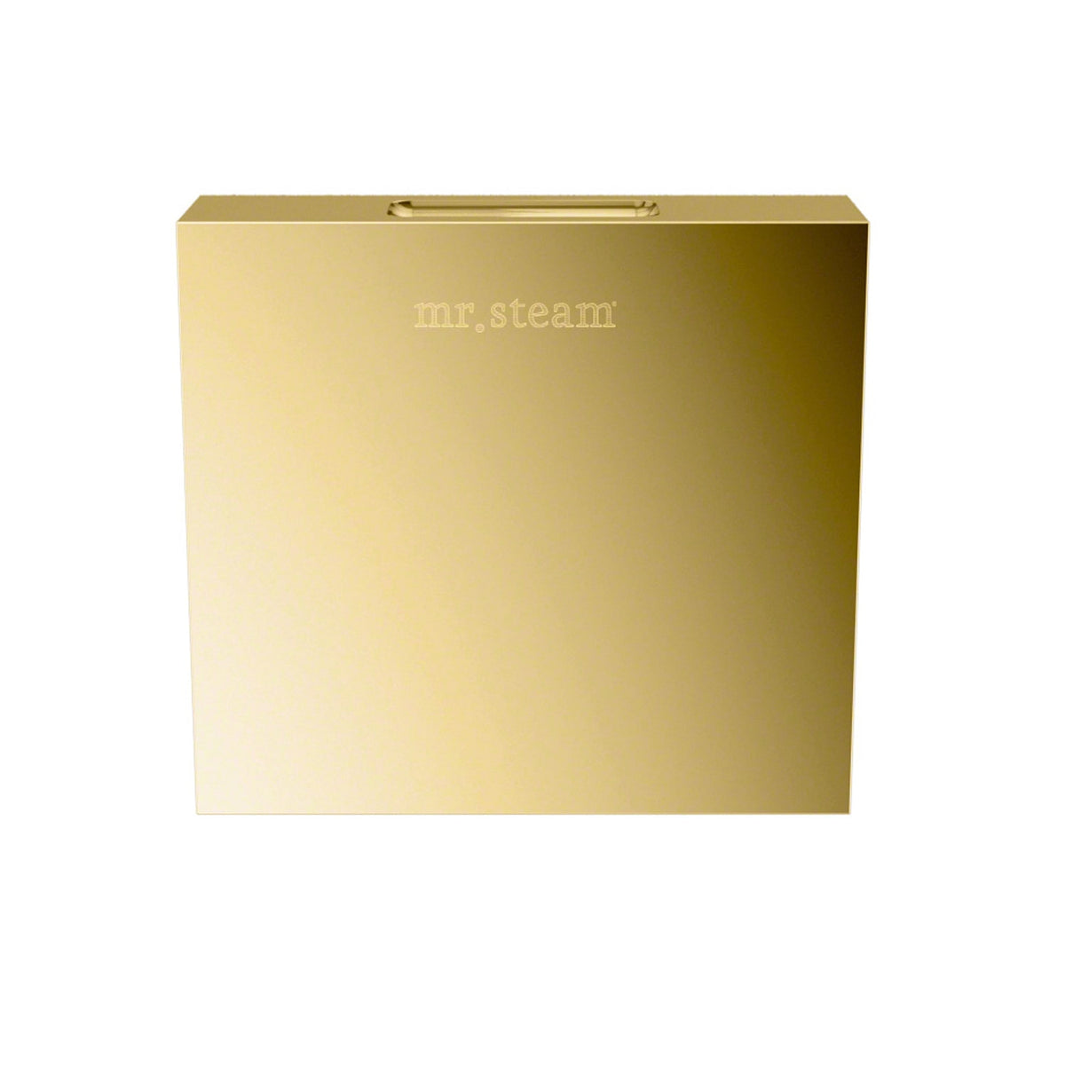 Mr. Steam Aroma Designer Square 3 in. Steam Head-Steam Head-Mr. Steam-Polished Brass-Nordica Sauna