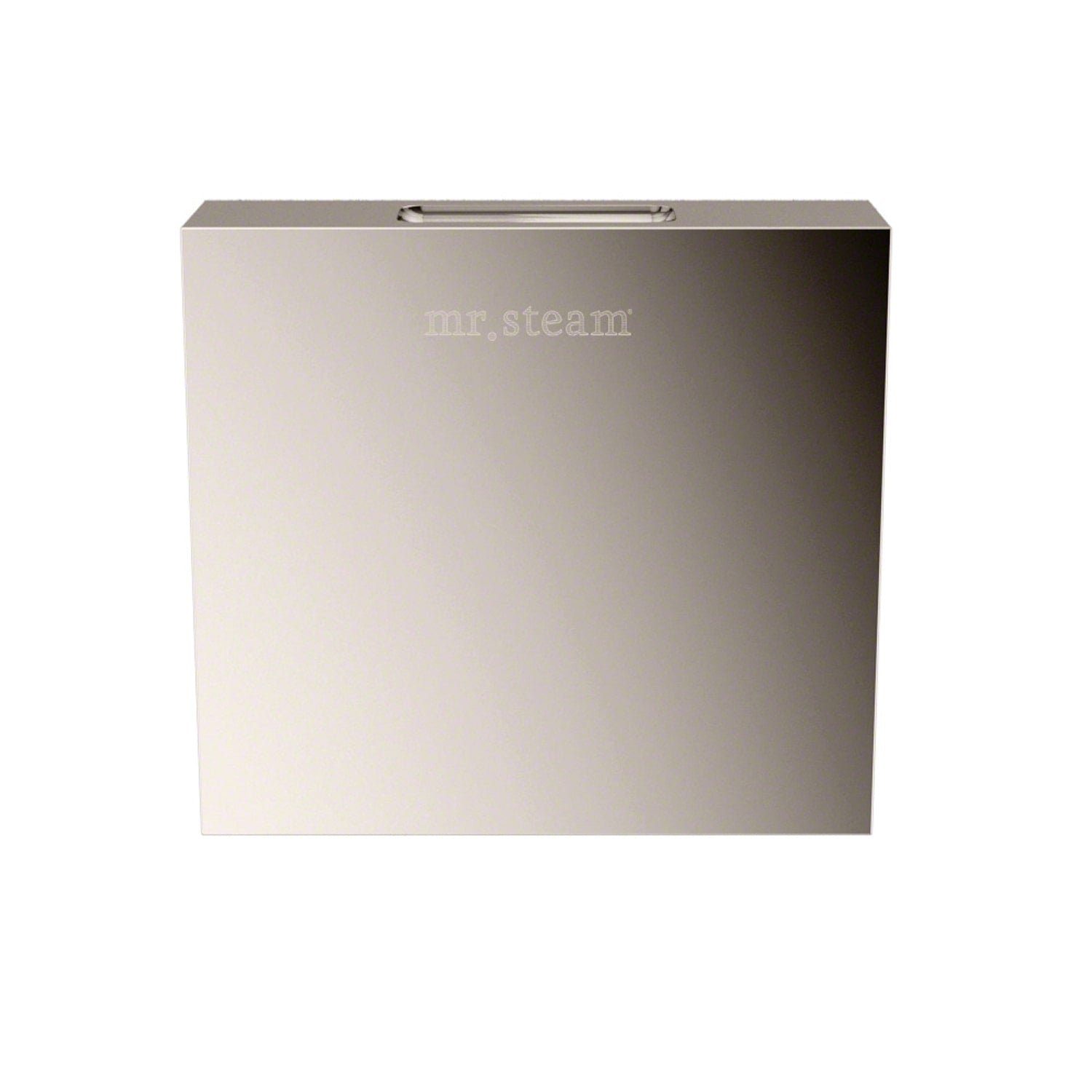 Mr. Steam Aroma Designer Square 3 in. Steam Head-Steam Head-Mr. Steam-Polished Nickel-Nordica Sauna