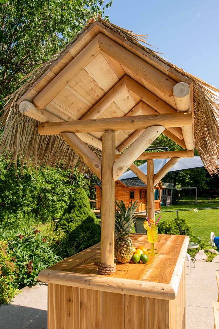 Dundalk Southern Fantasy Tiki Bar-Outdoor Furniture-Dundalk Leisurecraft-None-None-Unfinished-Nordica Sauna
