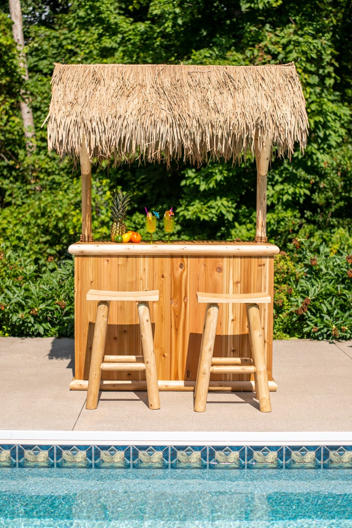 Dundalk Southern Fantasy Tiki Bar-Outdoor Furniture-Dundalk Leisurecraft-None-None-Unfinished-Nordica Sauna