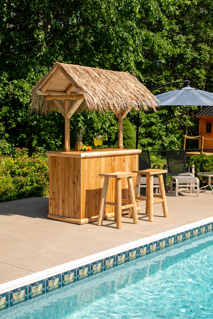 Dundalk Southern Fantasy Tiki Bar-Outdoor Furniture-Dundalk Leisurecraft-None-None-Unfinished-Nordica Sauna