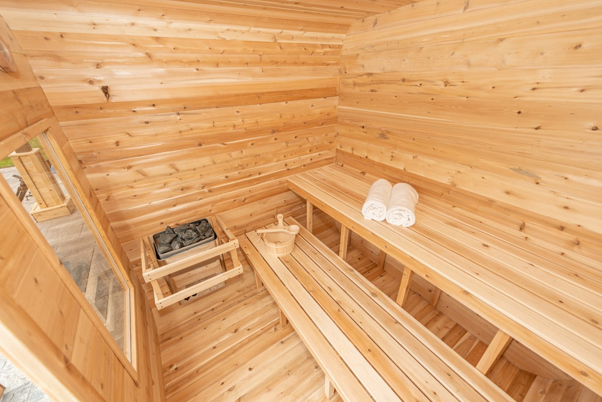 Dundalk CT Luna 4 Person Barrel Sauna-Sauna-Dundalk Leisurecraft-Nordica Sauna