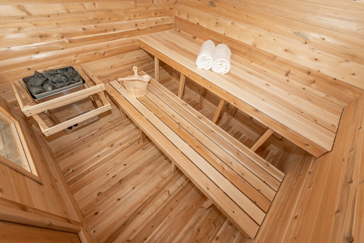 Dundalk CT Luna 4 Person Barrel Sauna-Sauna-Dundalk Leisurecraft-Nordica Sauna