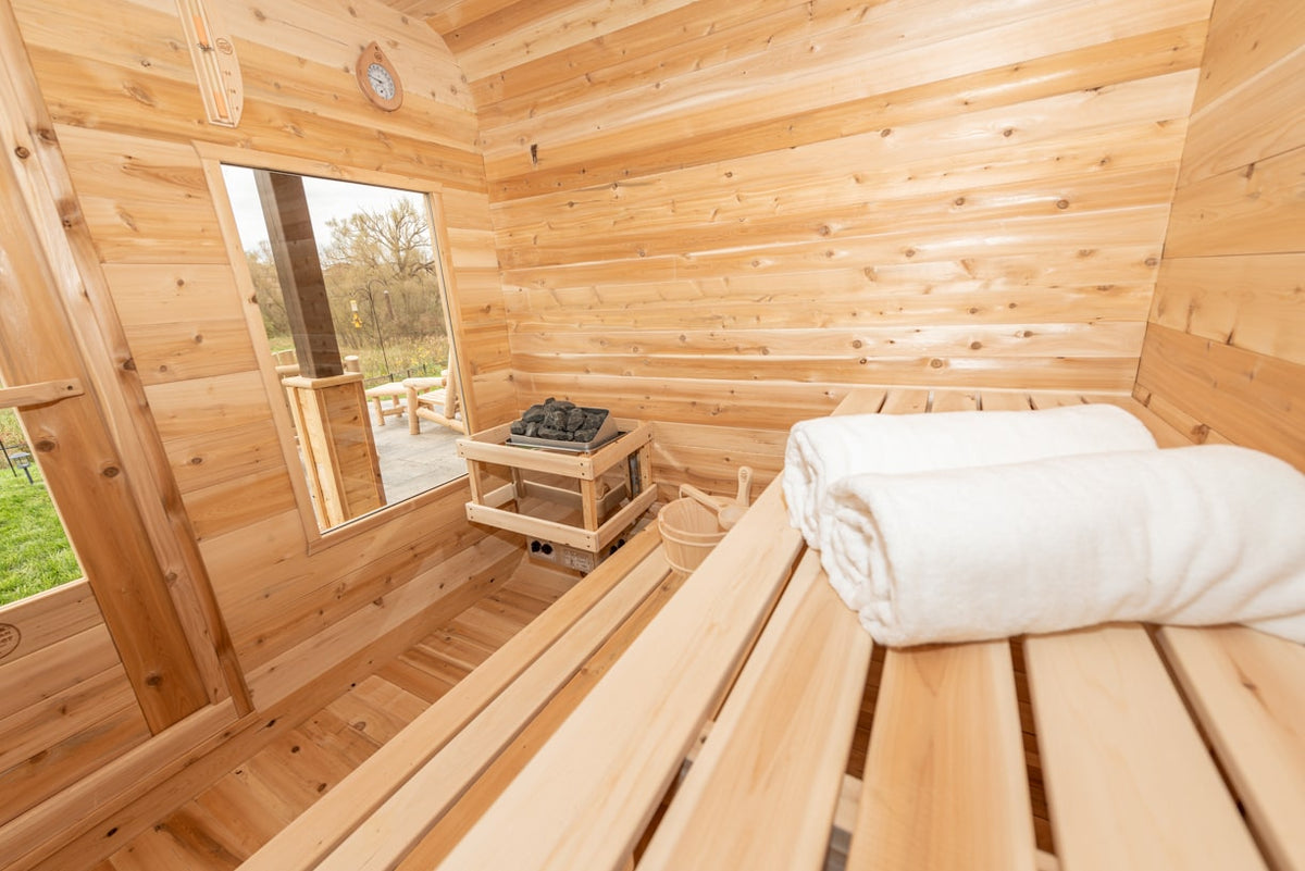 Dundalk CT Luna 4 Person Barrel Sauna-Sauna-Dundalk Leisurecraft-Nordica Sauna