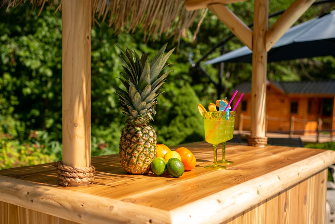 Dundalk Southern Fantasy Tiki Bar-Outdoor Furniture-Dundalk Leisurecraft-None-None-Unfinished-Nordica Sauna