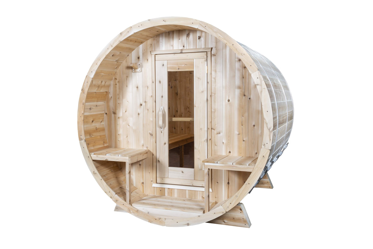 Dundalk CT Serenity 4 Person Barrel Sauna-Sauna-Dundalk Leisurecraft-None-Nordica Sauna