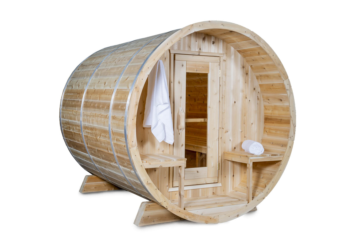 Dundalk CT Serenity 4 Person Barrel Sauna-Sauna-Dundalk Leisurecraft-None-Nordica Sauna