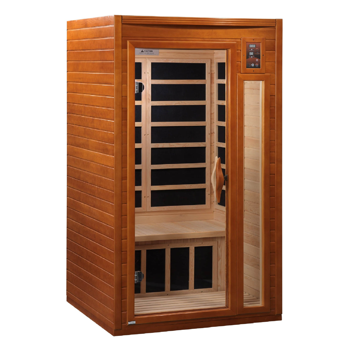 Golden Designs Dynamic "Barcelona" 1-2 Person Low EMF FAR Infrared Sauna | DYN-6106-01-Sauna-Golden Designs-Nordica Sauna