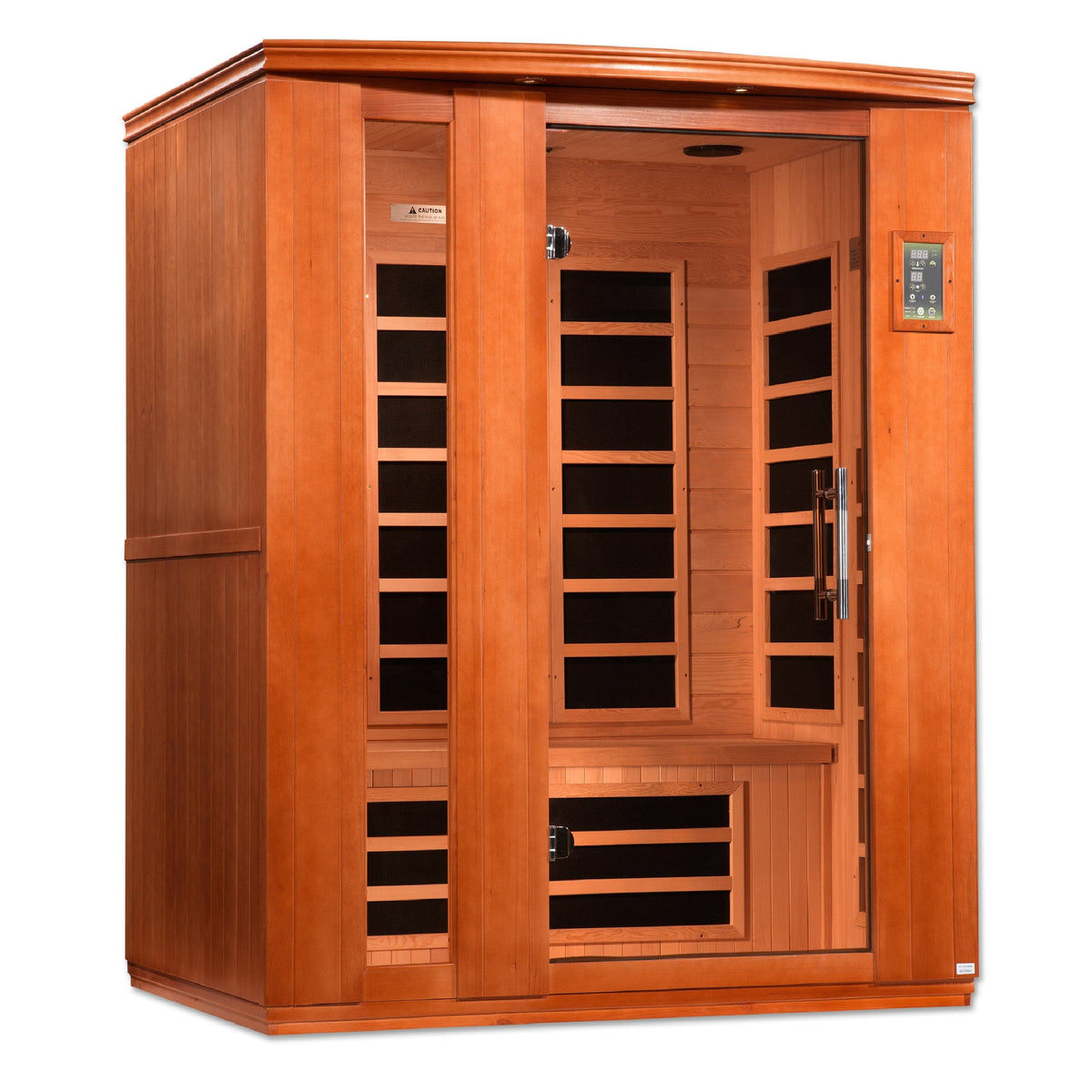 Golden Designs Dynamic "Lugano Elite" 3-Person Ultra Low EMF FAR Infrared Sauna | DYN-6336-02 Elite-Sauna-Golden Designs-Nordica Sauna