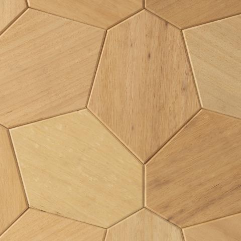 EmotionWalls Abachi, Hexagon, Wall Panel-Sauna Accessories-EmotionWalls-Abachi-Nordica Sauna