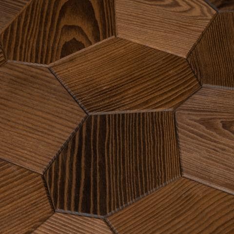 EmotionWalls Thermo-Ash, Brushed, Hexagon, Wall Panel-Sauna Accessories-EmotionWalls-Thermo-ash-Nordica Sauna
