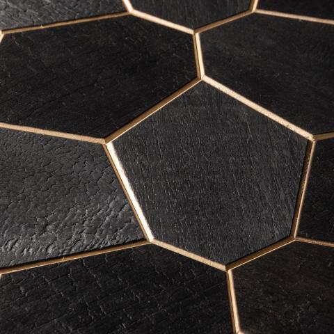 EmotionWalls Abachi Yakisugi, Hexagon, Wall Panel-Sauna Accessories-EmotionWalls-Abachi yakisugi-Nordica Sauna