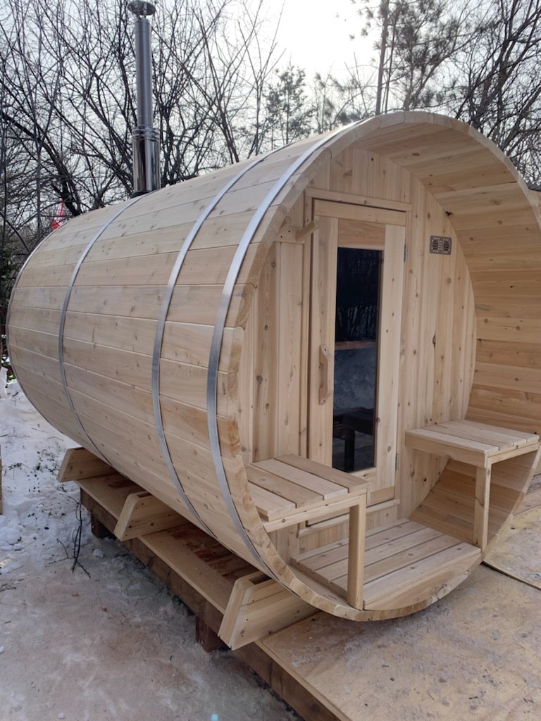 Dundalk CT Serenity 4 Person Barrel Sauna-Sauna-Dundalk Leisurecraft-None-Nordica Sauna
