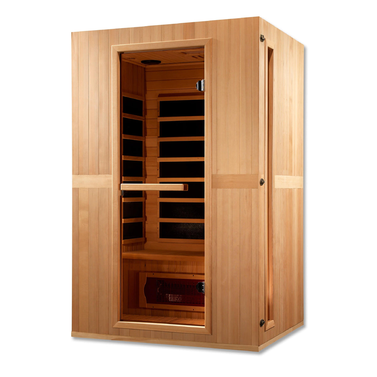 Golden Designs Maxxus "Serenity" Dual Tech 2-Person Low EMF FAR Infrared Sauna with Canadian Hemlock | MX-LS2-01-Sauna-Golden Designs-Nordica Sauna