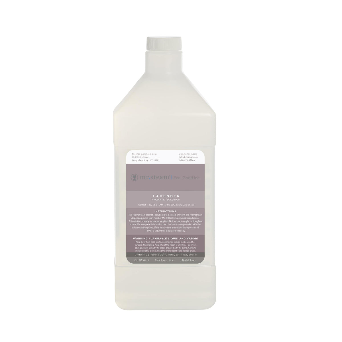 Mr. Steam AromaSteam Lavender Essential Oil 1L-Steam Room Aroma Oil-Mr. Steam-Nordica Sauna