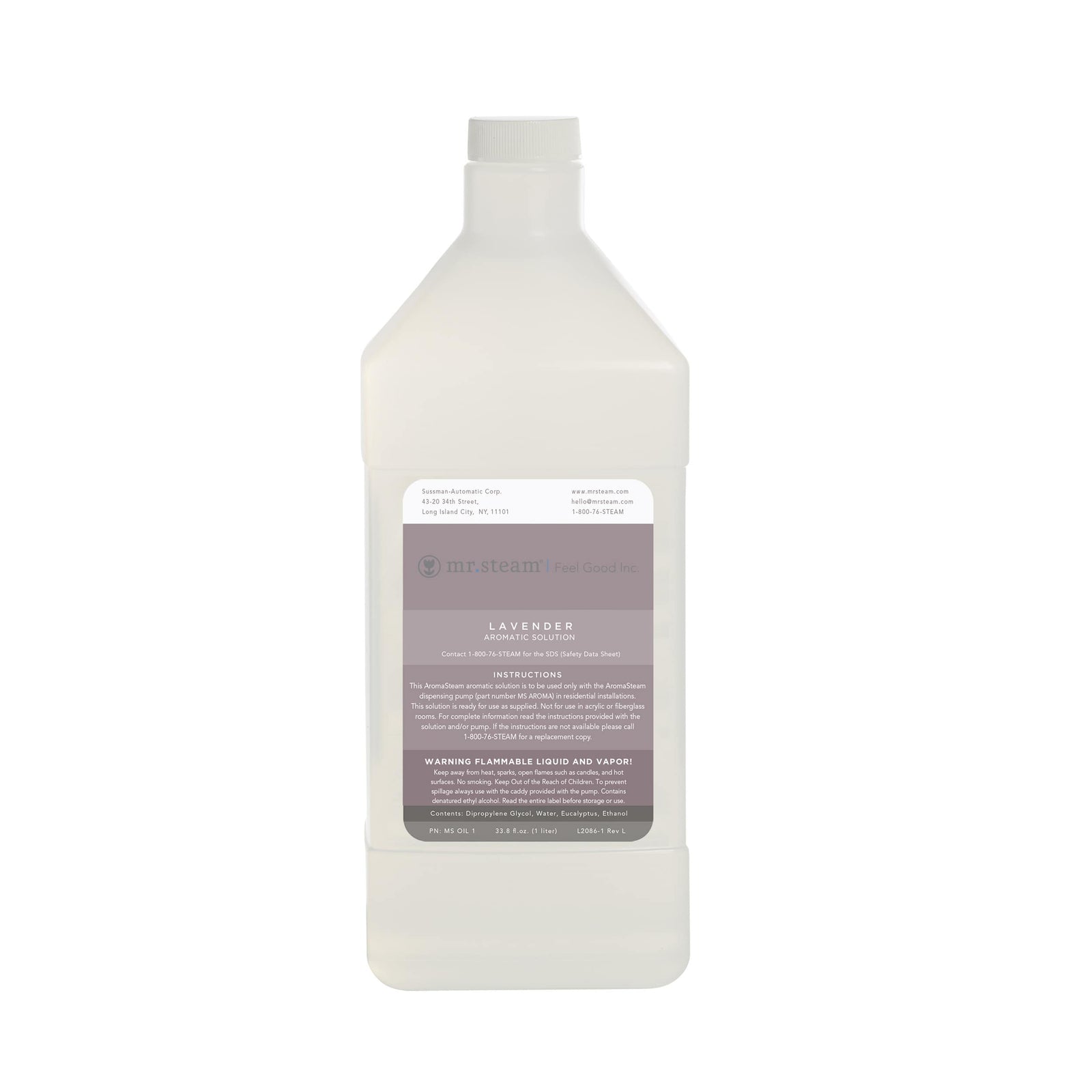 Mr. Steam AromaSteam Lavender Essential Oil 1L-Steam Room Aroma Oil-Mr. Steam-Nordica Sauna