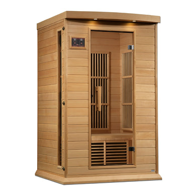 Golden Designs Maxxus Infrared Sauna 2-Person Near Zero EMF FAR Infrared w/ Hemlock | MX-K206-01-ZF-Sauna-Golden Designs-Nordica Sauna