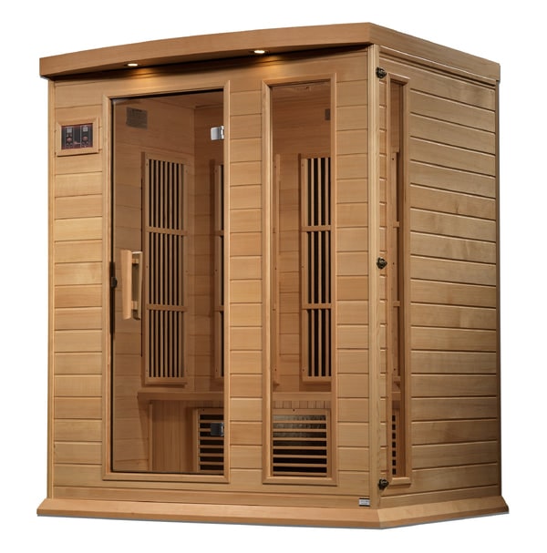 Golden Designs Maxxus Near Zero EMF FAR Infrared Sauna with Canadian Hemlock | MX-K306-01-ZF-Sauna-Golden Designs-Nordica Sauna