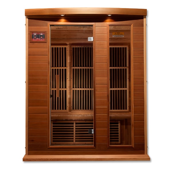 Golden Designs Maxxus 3-Person FAR Infrared Sauna Low EMF with Red Cedar | MX-K306-01 CED-Sauna-Golden Designs-Nordica Sauna