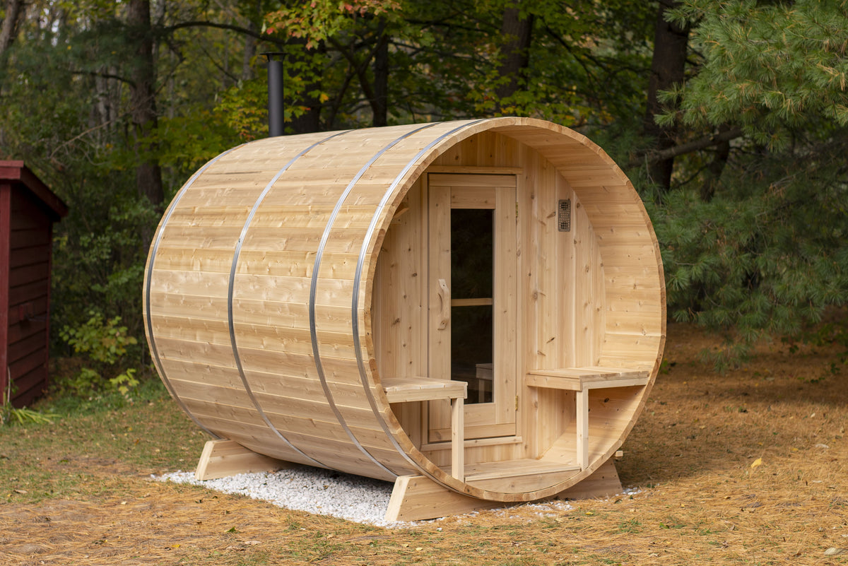 Dundalk CT Serenity 4 Person Barrel Sauna-Sauna-Dundalk Leisurecraft-None-Nordica Sauna