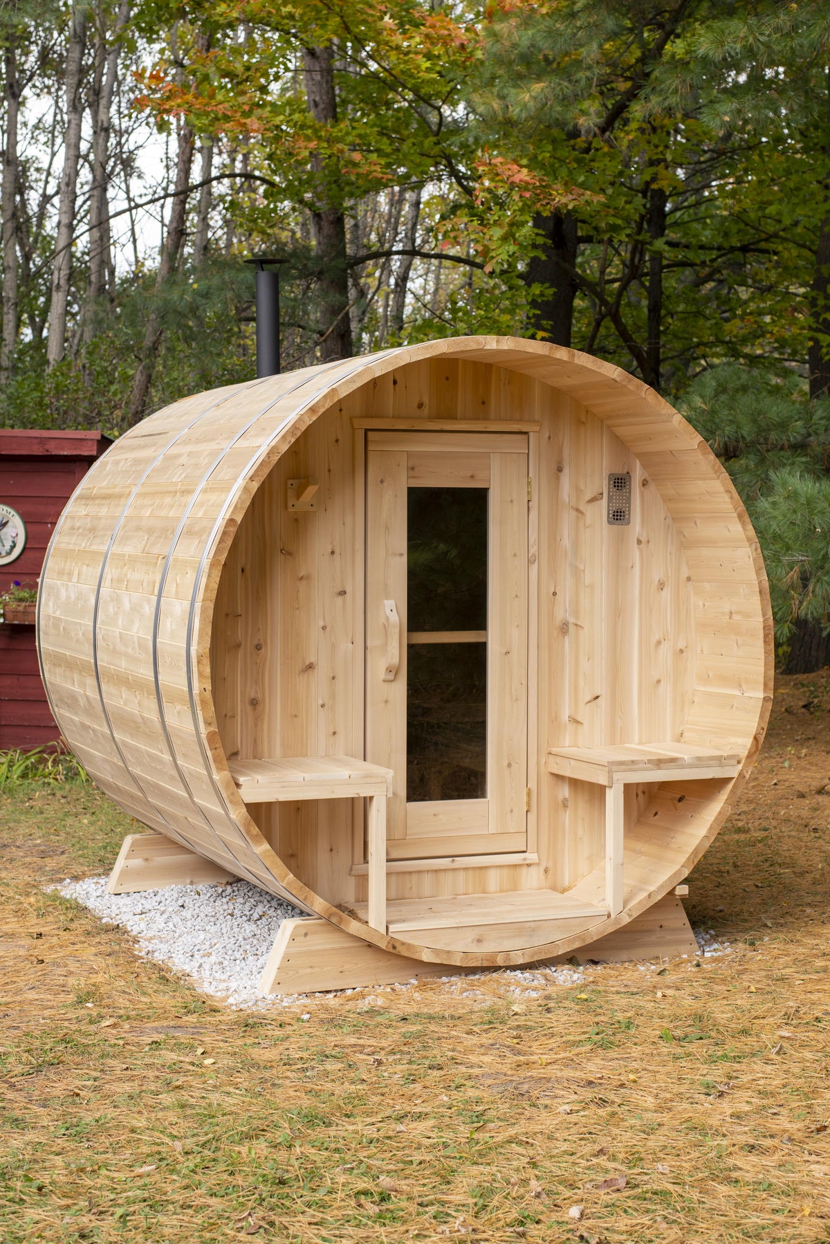 Dundalk CT Serenity 4 Person Barrel Sauna-Sauna-Dundalk Leisurecraft-None-Nordica Sauna