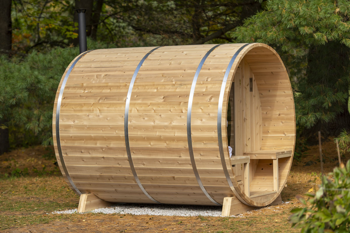 Dundalk CT Serenity 4 Person Barrel Sauna-Sauna-Dundalk Leisurecraft-None-Nordica Sauna