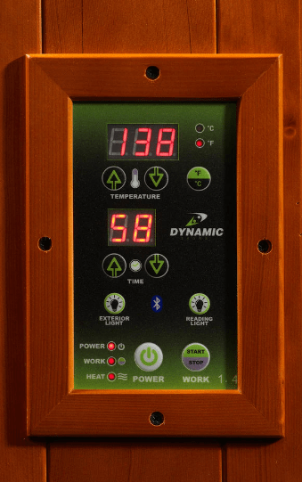 Golden Designs Dynamic "Heming" 2-Person Low EMF FAR Infrared Sauna | DYN-6225-02 (Corner Unit)-Sauna-Golden Designs-Nordica Sauna