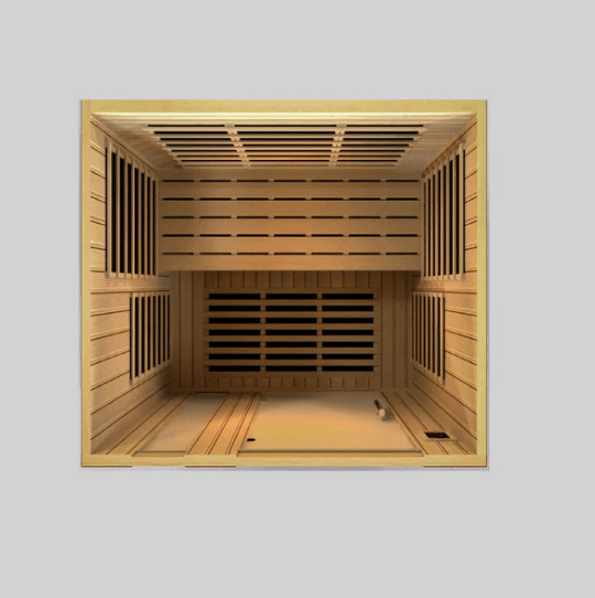Golden Designs Dynamic "Lugano" 3-Person Low EMF FAR Infrared Sauna | DYN-6336-02-Sauna-Golden Designs-Nordica Sauna