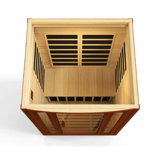 Golden Designs Dynamic "San Marino" 2-Person Low EMF FAR Infrared Sauna | DYN-6206-01-Sauna-Golden Designs-Nordica Sauna