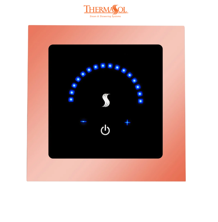 ThermaSol MicroTouch Controller Square-Steam Shower Controls & Accessories-ThermaSol-Copper-Nordica Sauna