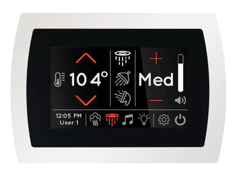 ThermaSol Signatouch Recessed Square Controller-Steam Shower Controls & Accessories-ThermaSol-White-Nordica Sauna
