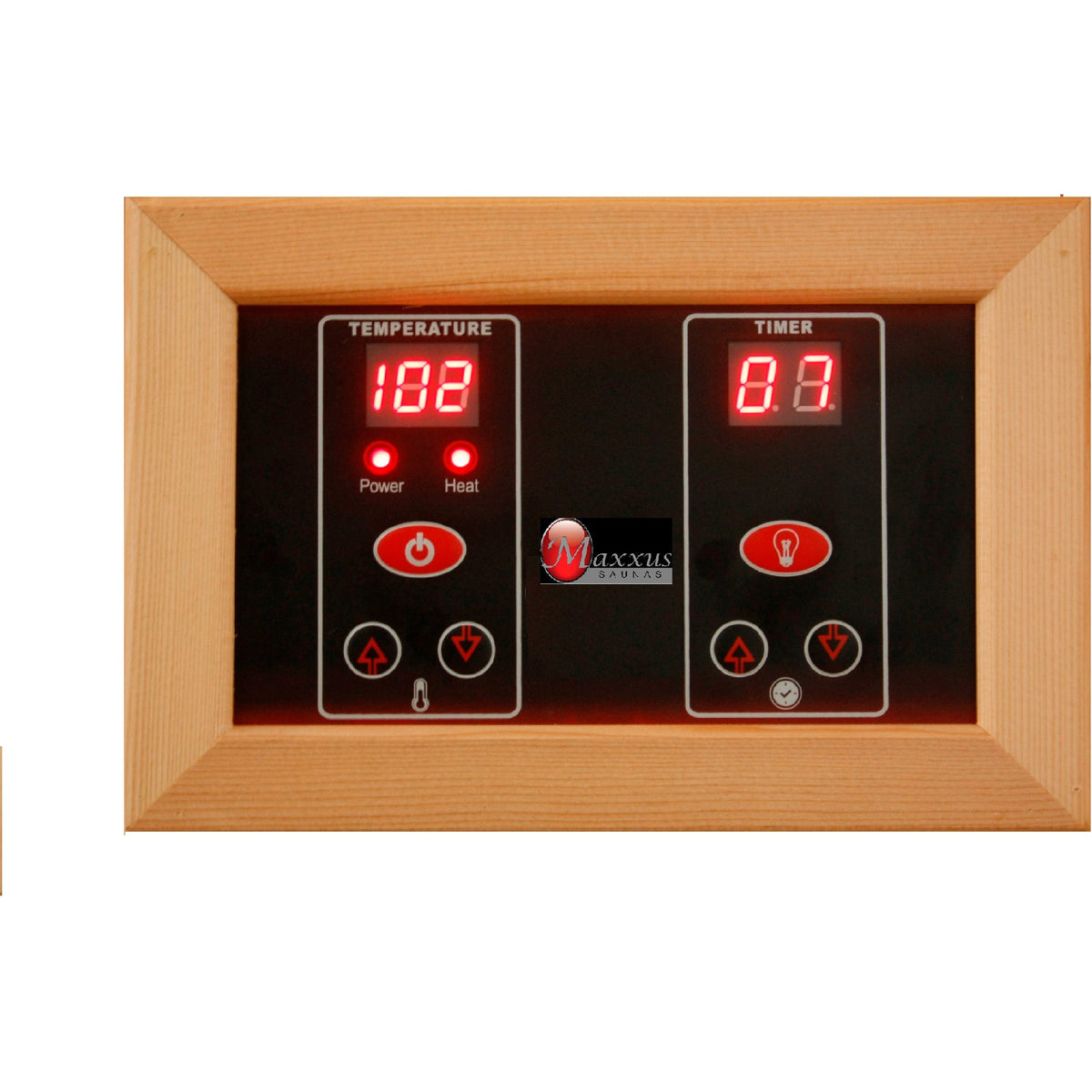 Golden Designs Maxxus 3-Person Corner Full Spectrum Near Zero EMF FAR Infrared Sauna with Canadian Red cedar | MX-M356-01-FS CED-Sauna-Golden Designs-Nordica Sauna
