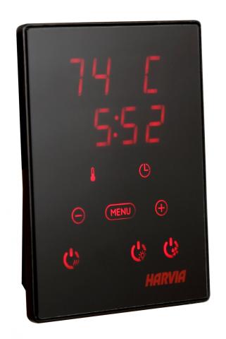 Finlandia Xenio Digital Control for HLS Virta Combi Heaters | CX30-U1-U3-Sauna Heater Controls-Finlandia-Black-Nordica Sauna