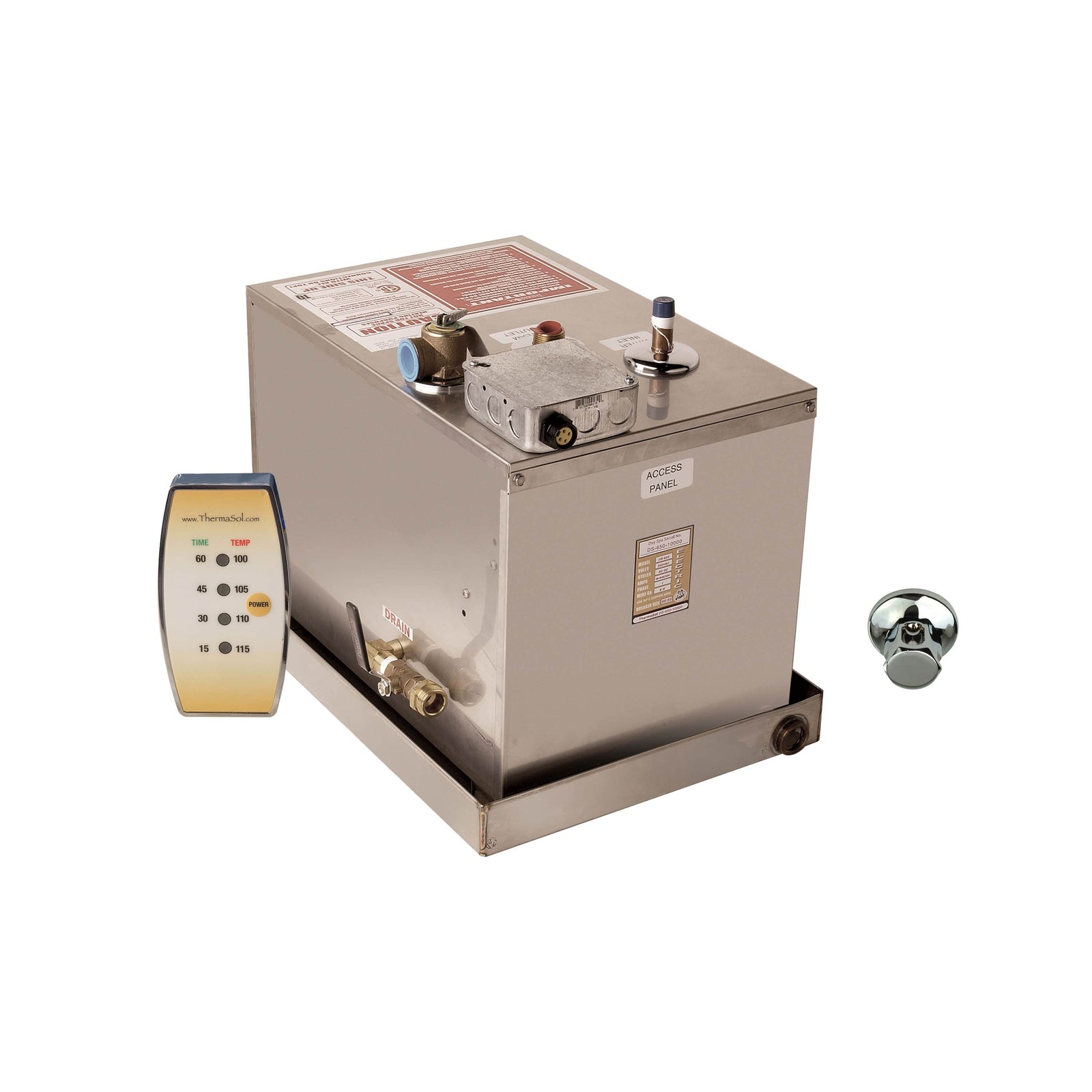 ThermaSol Day Spa 2 room system, 20kW-650-Commercial Steam-ThermaSol-Nordica Sauna