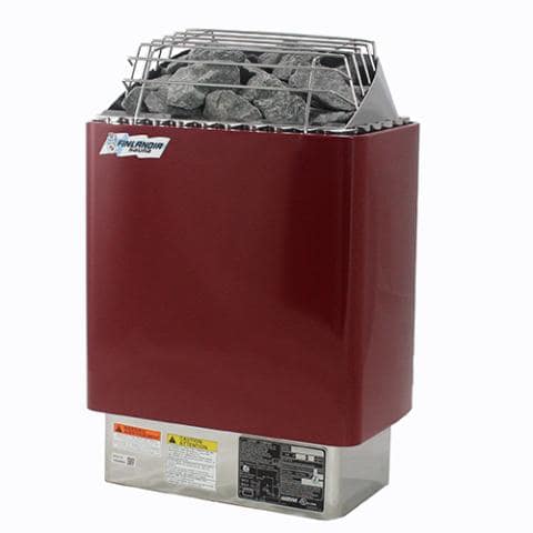 Finlandia FIN Series 4.5KW Electric Sauna Heater | 054-FIN-45-240/1-Sauna Heater-Finlandia-Red Stainless Steel-240V/1PH (Home Use)-Nordica Sauna