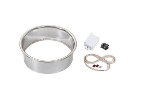 Harvia Embedding Flange with LED-Lighting for Cilindro Half Series 6/8kW Sauna Heaters-Sauna Heater Accessories-Harvia-