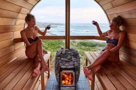 HUUM Sauna Wood Stove Chimney Kit, Barrel-Sauna Heater Accessories-HUUM-Nordica Sauna