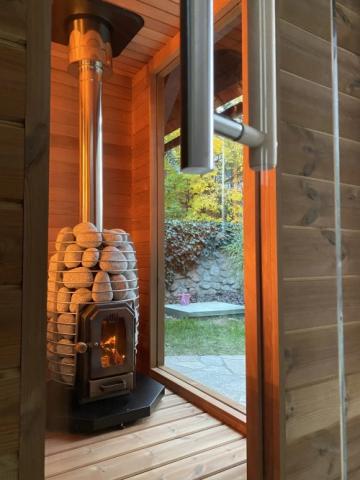 HUUM Sauna Wood Stove Chimney Set, Thru-Ceiling-Sauna Heater Accessories-HUUM-Nordica Sauna